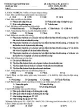 Đề thi giữa học kì 2 môn Công nghệ Lớp 8